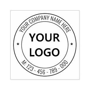 Custom Logo Business Name Phone Personalized Rubber Stamp
