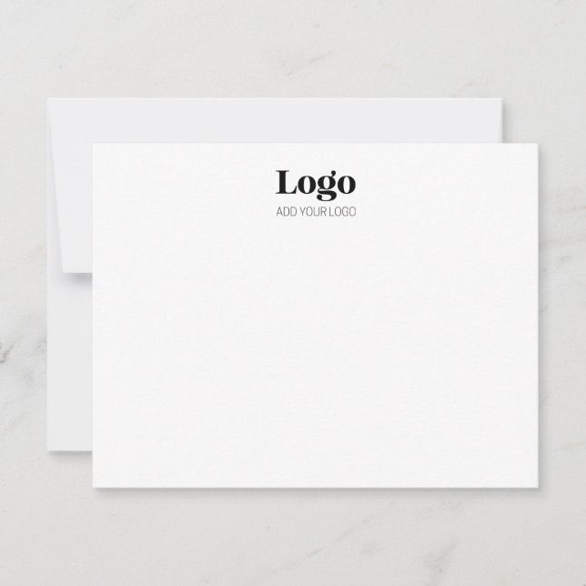 Custom Logo Business Note Card (Front)