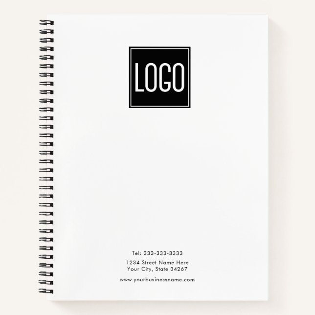 Custom Logo | Business Notebook (Front)