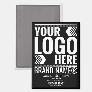 Custom Logo, Business or Brand Logo Personalized Magnet