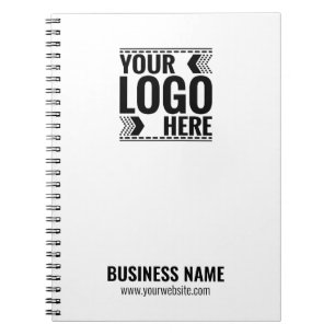 Custom Logo, Business or Brand Logo Personalized  Notebook