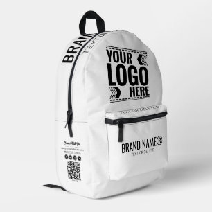 Custom Logo, Business or Brand Logo Personalized Printed Backpack