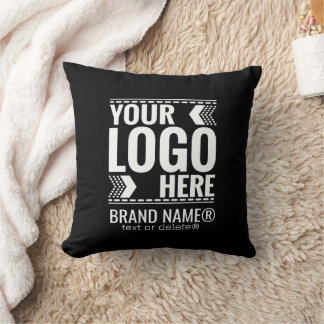 Custom Logo, Business or Brand Logo Personalized  Throw Pillow