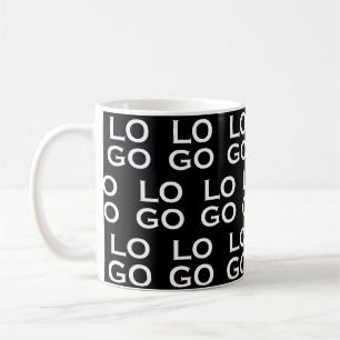 Custom Logo Business or Company on Black Coffee Mug