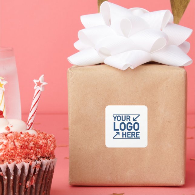 Custom Logo Business Packaging Brand Personalized Square Sticker (Party)