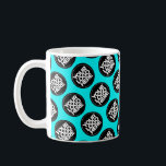 Custom logo business pattern employee coffee mug<br><div class="desc">Easily personalize this simple Custom business pattern employee Coffee Mug adding your company logo, photo or any image. Upload a custom background image or choose any background solid colour. Create your own turquoise light blue colour branded mugs with your corporate custom logo. A basic, professional custom logo mug template perfect...</div>