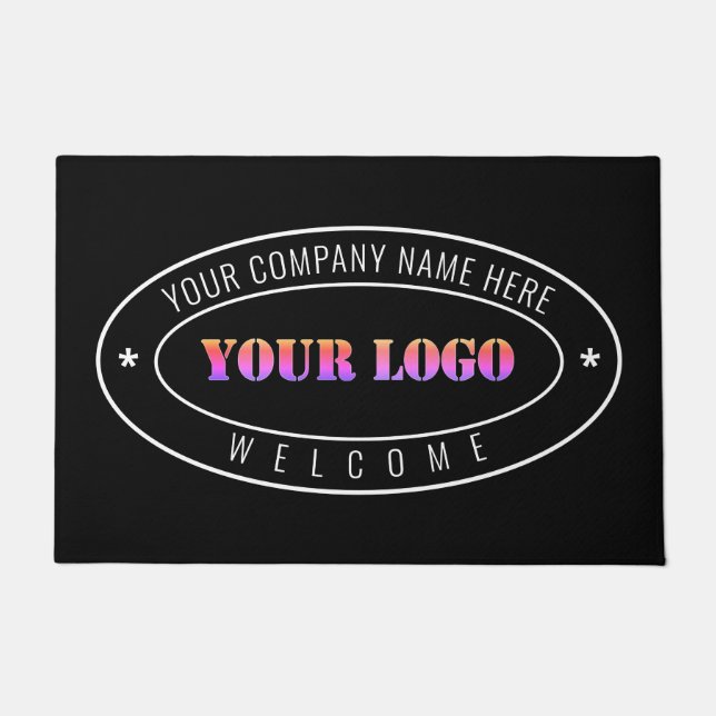 Custom Logo Business Personalized Office - Welcome Doormat (Front)