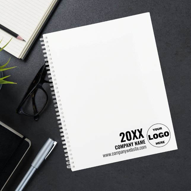 Custom Logo Business Planner 2026 – Black & White (Custom Logo Business Planner 2026 – Black & White)