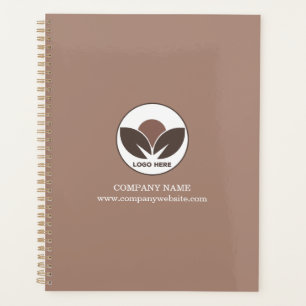 Custom Logo Business Planner Mocha Mousse