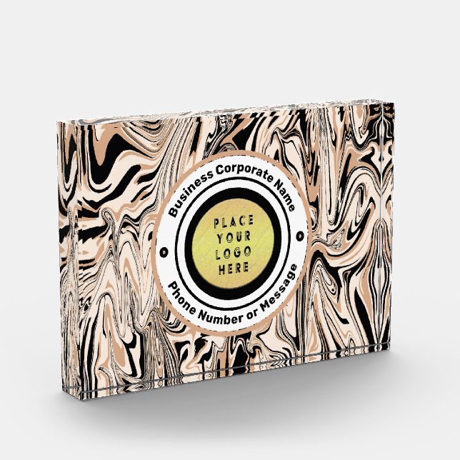 Custom Logo Business Promotional Brand  Photo Block (Left)