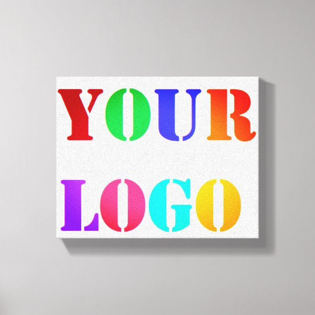Custom Logo Business Promotional Personalized Your Canvas Print (Front)