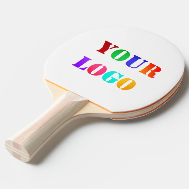 Custom Logo Business Promotional Ping Pong Paddle (Front Angle)