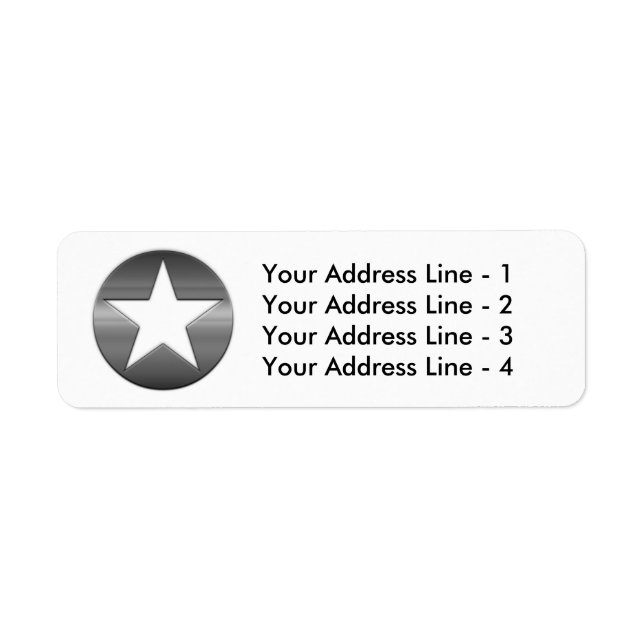 Custom Logo Business Return Address Labels (Front)