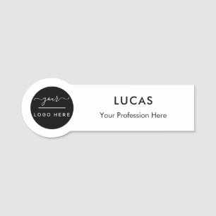 Custom logo business staff employee any colour nam name tag