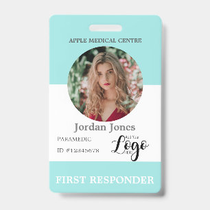 custom logo business staff Photo ID Security Badge