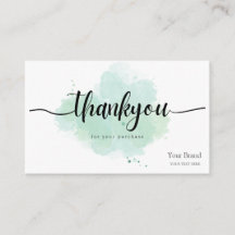 Custom logo business thank you for your purchase