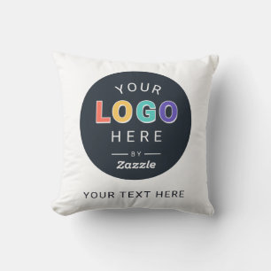 Custom Logo Business Throw Pillow