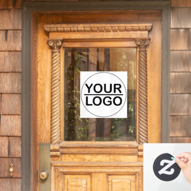Custom logo business  window cling (Home Door)