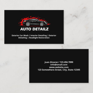 Custom Logo Car Detailer Business Card