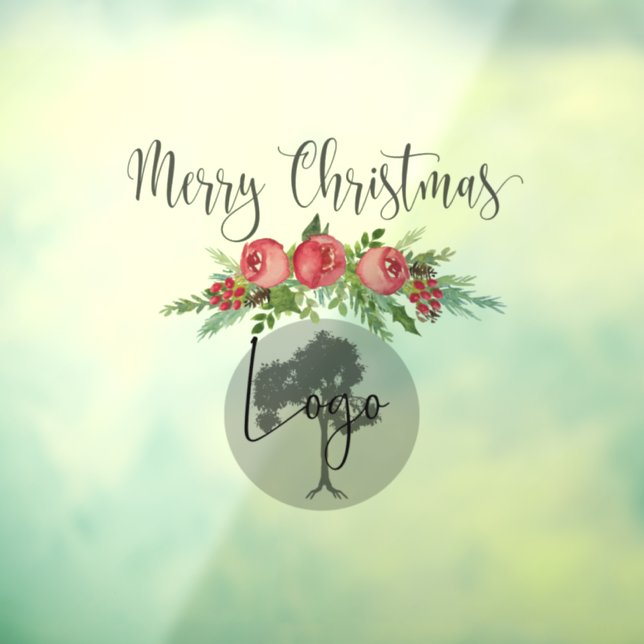 Custom Logo Christmas Window or Wall Cling (Sheet 3)