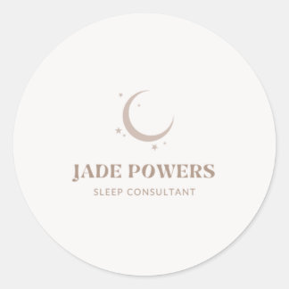 Custom Logo Classic Round Sticker