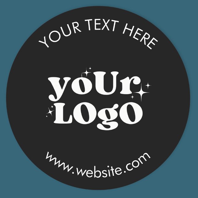 Custom Logo Classic Round Sticker (Creator Uploaded)