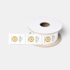 Custom Logo Clothing Garment Product Labels White
