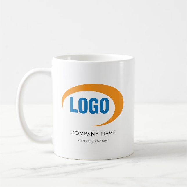 Custom Logo Coffee Mug (Left)