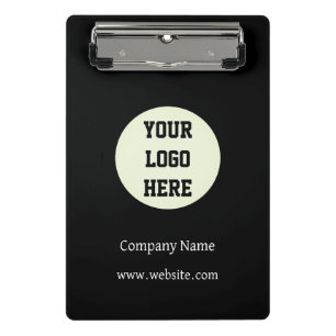 Custom Logo Company Black Business Customer Mini Clipboard