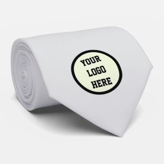 Custom Logo Company Grey Business Corporate Tie