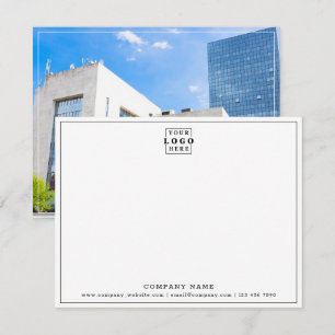 Custom Logo Company Name Business Contact Photo  Card