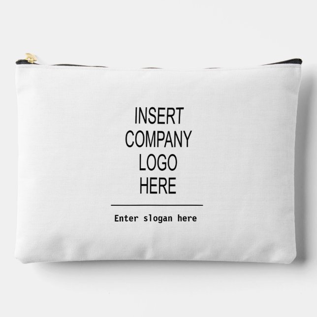 Custom logo company promotional marketing accessory pouch (Front)