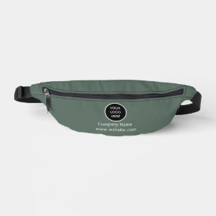Custom Logo Company Sage Green Business Corporate Fanny Pack