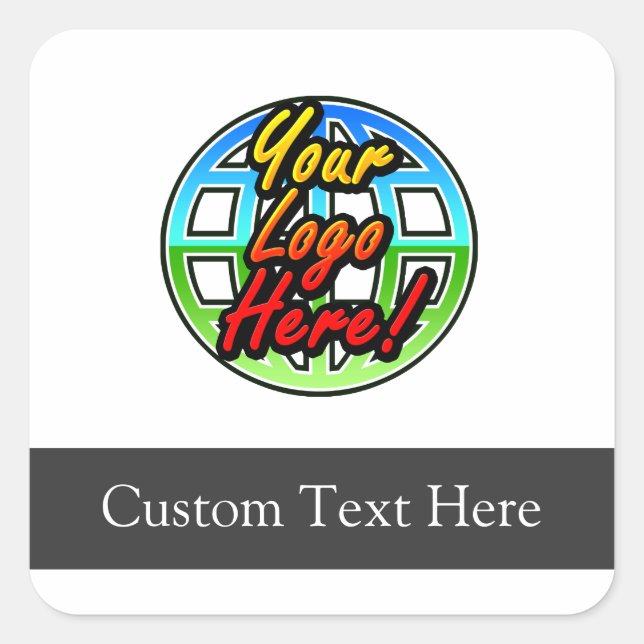Custom Logo Corporate Gift Square Sticker (Front)