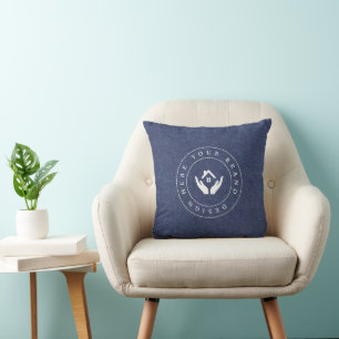 Custom Logo Corporate Showroom Matching Throw Pillow