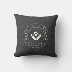Custom Logo Corporate Showroom Matching Throw Pillow
