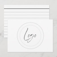 custom logo cue cards