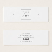 Custom Logo • Earring Hoops Studs Display Card