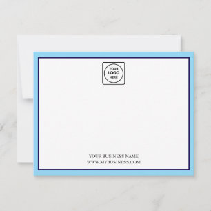 Custom Logo Editable Brand Color Note Card