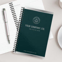 Custom Logo Elegant Emerald Green Silver