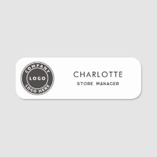Custom Logo Employee Magnetic Business Name Tag