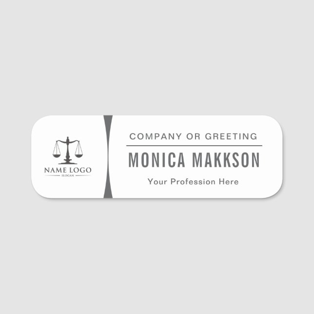 Custom Logo Employee Magnetic  Name Tag (Front)