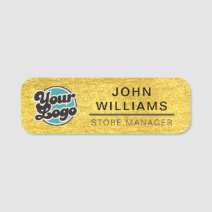 Custom Logo Employee Magnetic Or Safety Pin Name T Tag
