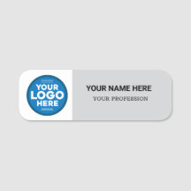 Custom Logo Employee magnetic or safety pin Name T