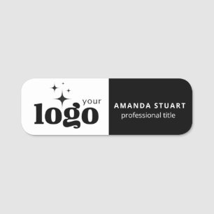 Custom Logo Employee Magnetic Or Safety Pin  Name Tag