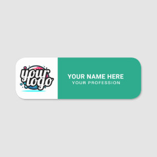 Custom Logo Employee magnetic or safety pin Name Tag