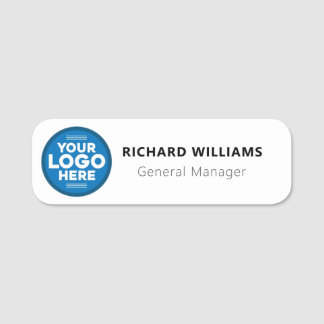 Custom Logo Employee Magnetic Or Safety Pin Name Tag