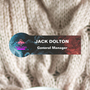 Custom Logo Employee Magnetic Or Safety Pin Name Tag