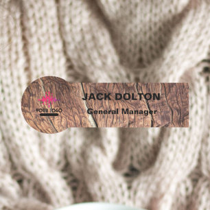 Custom Logo Employee Magnetic Or Safety Pin Name Tag