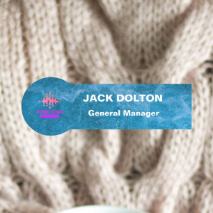 Custom Logo Employee Magnetic Or Safety Pin Name Tag